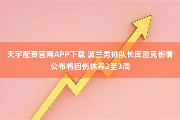 天宇配资官网APP下载 波兰男排队长库雷克伤情公布将因伤休养2至3周