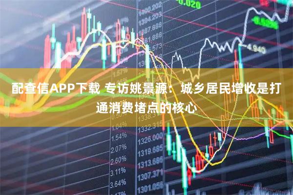 配查信APP下载 专访姚景源:城乡居民增收是打通消费堵点的核心